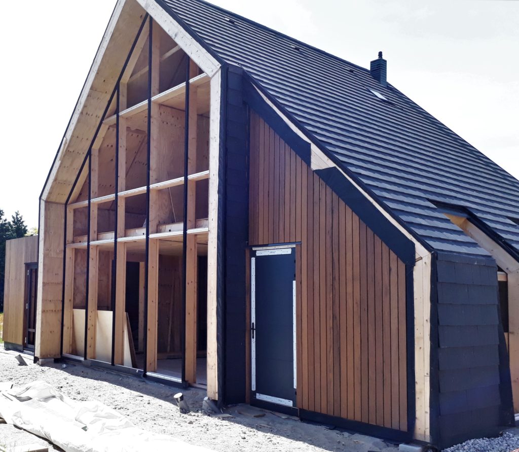 Moderne woning met Frake gevelbekleding
